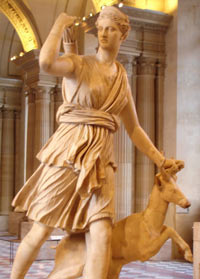Диана - древнеримская богиня-охотница